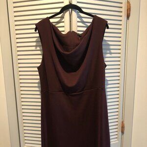 Dress, burgundy (Ann Taylor, size 16P)